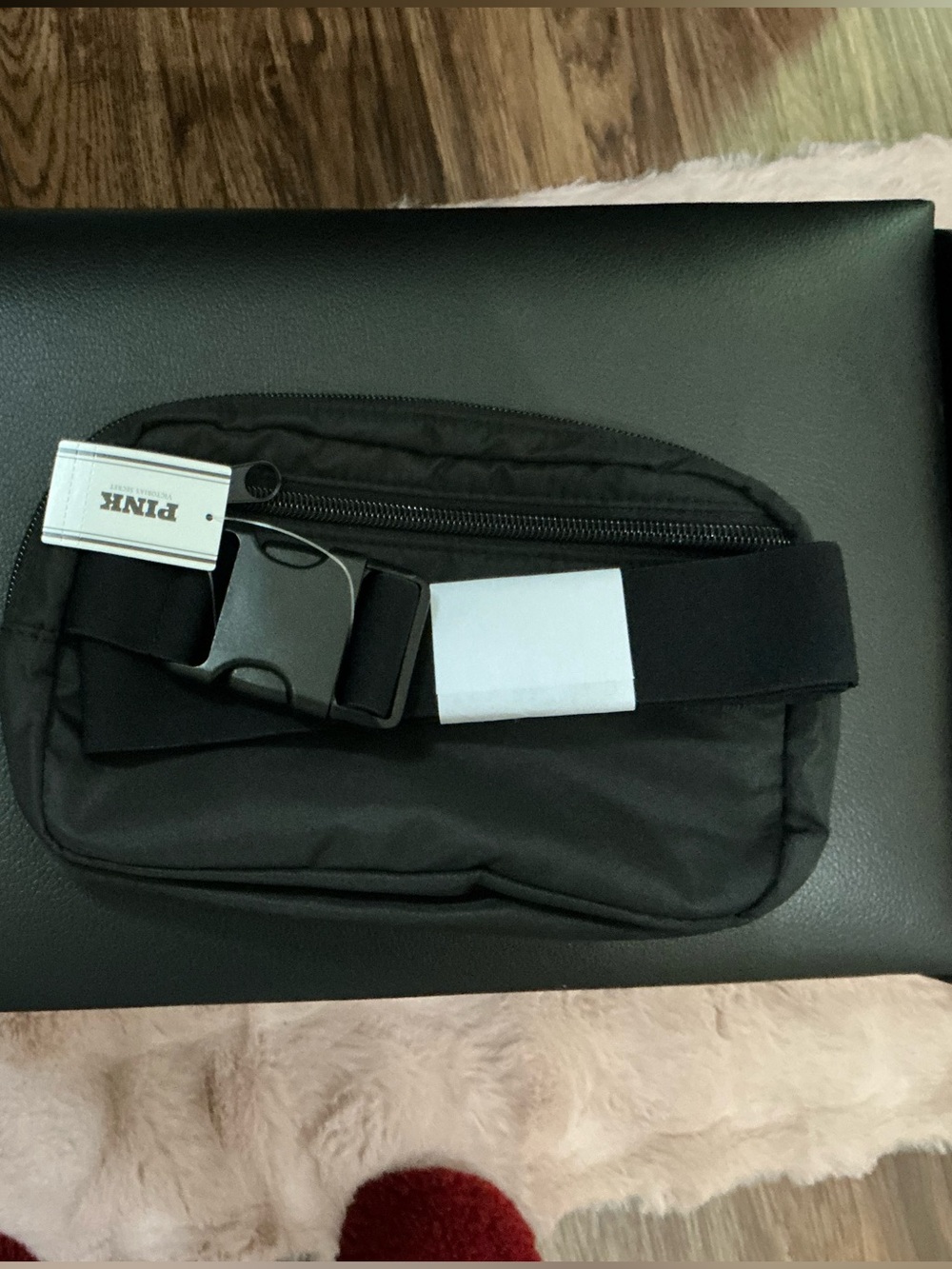 PINK Victoria's Secret Black women Crossbody Waist Bag